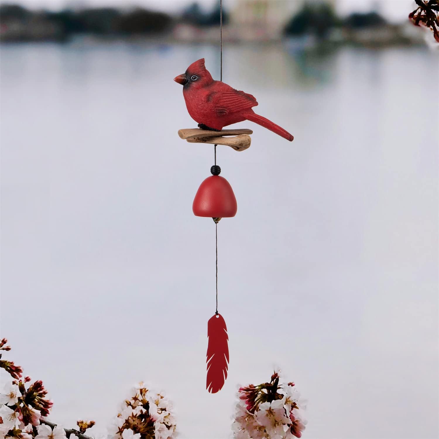 Cardinal Bird Wind Chime, Cardinal Gifts for Glory Mother’s Love Gift, Bird Bell Chimes for Garden Backyard Church Hanging Decor, Red - Image 6