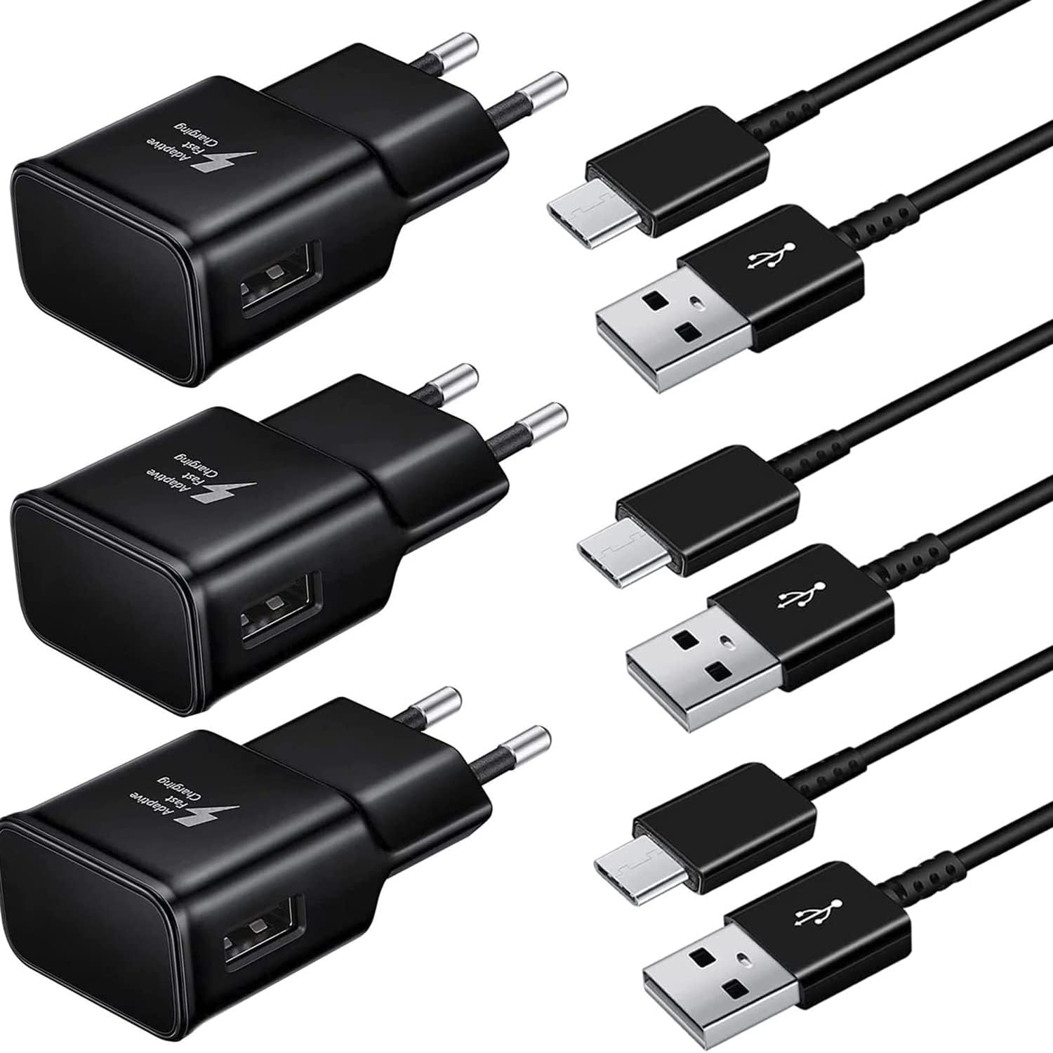Samneer USB Chargeur avec Câble Compatible avec Samsung S20 S20 FE S10