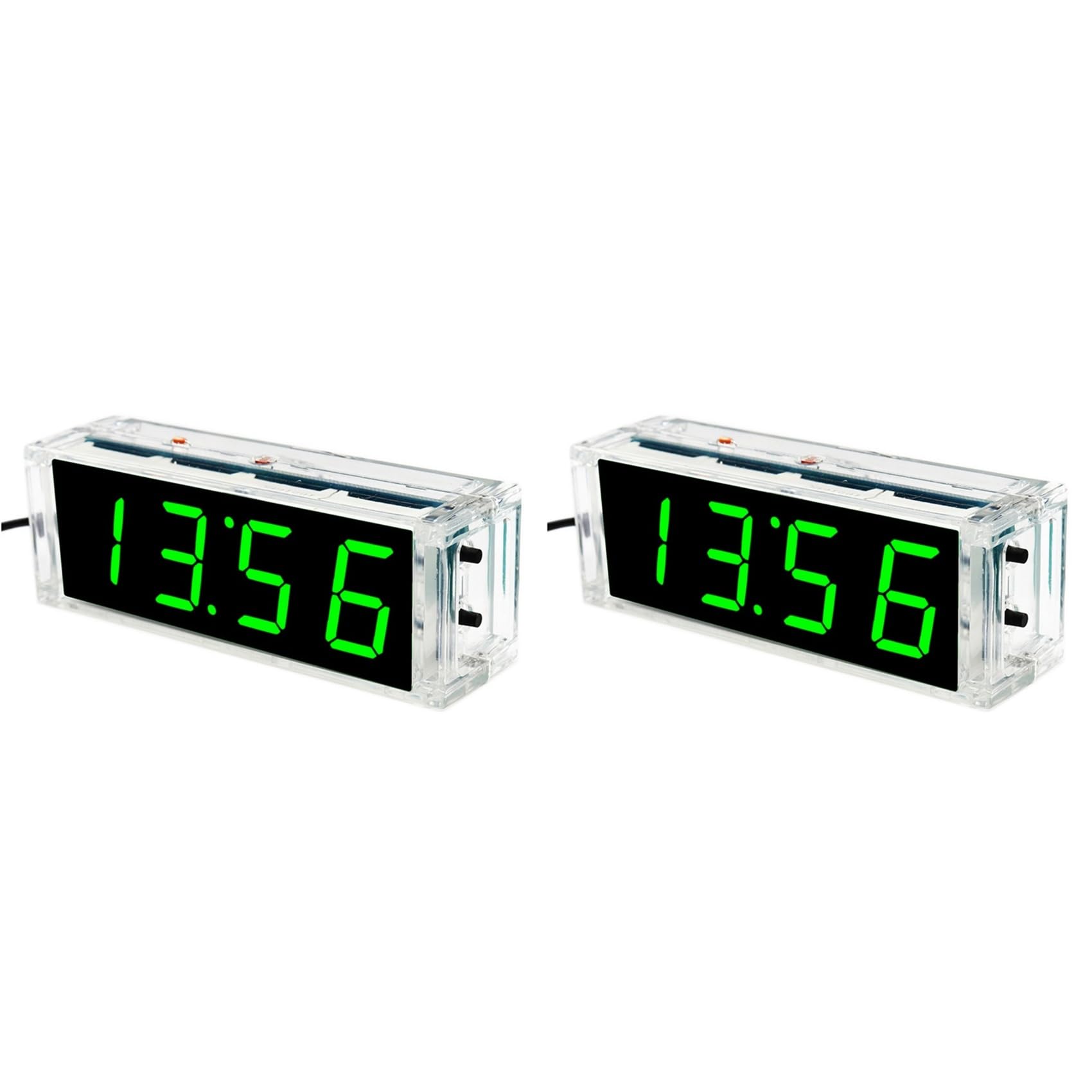 Kit de reloj digital ideal para proyectos de electrónica con carcasa