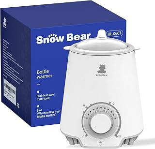 SnowBear Portable Baby Bottle Warmer - Fast Even Heating for Breast Milk, Formula & Baby Food - Safe Travel Essential for Busy Parents