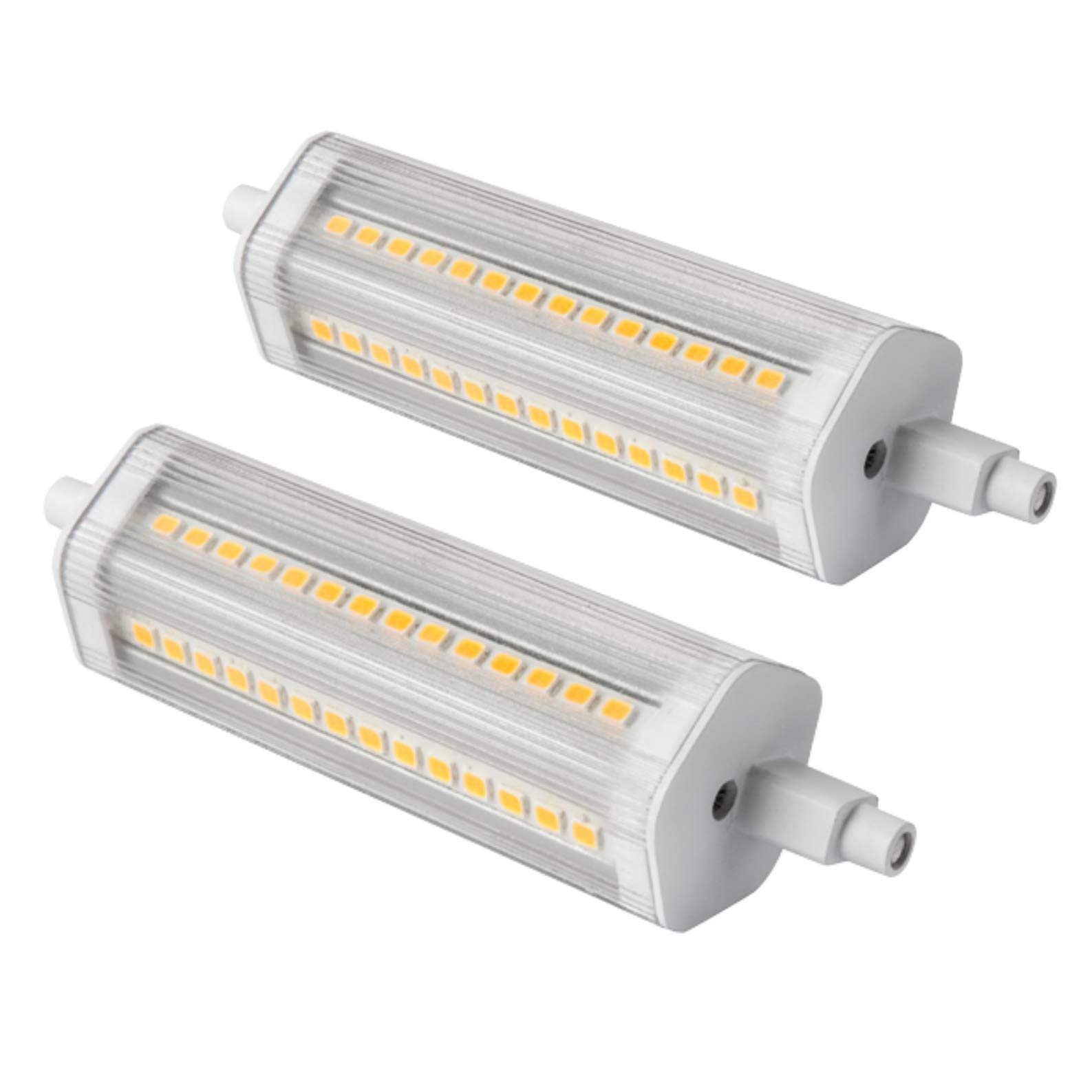 Sincelight Warm White - 2700K Led R7s J118 Linear Light Bulb (Dimmable) 118Mm Length, Equivalent To 150W Hologen Linear, Warm White 2700K, 320° Beam Angle (Dimension=31X118mm), Pack Of 2