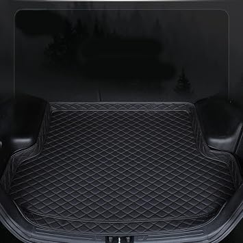 Car Boot Liners for Jaguar F-type Convertible 2017-2020, Customized Rear Trunk Mat Cargo Liners Carpet Luggage Mat Liner Protector Pad Accessories,Black-B