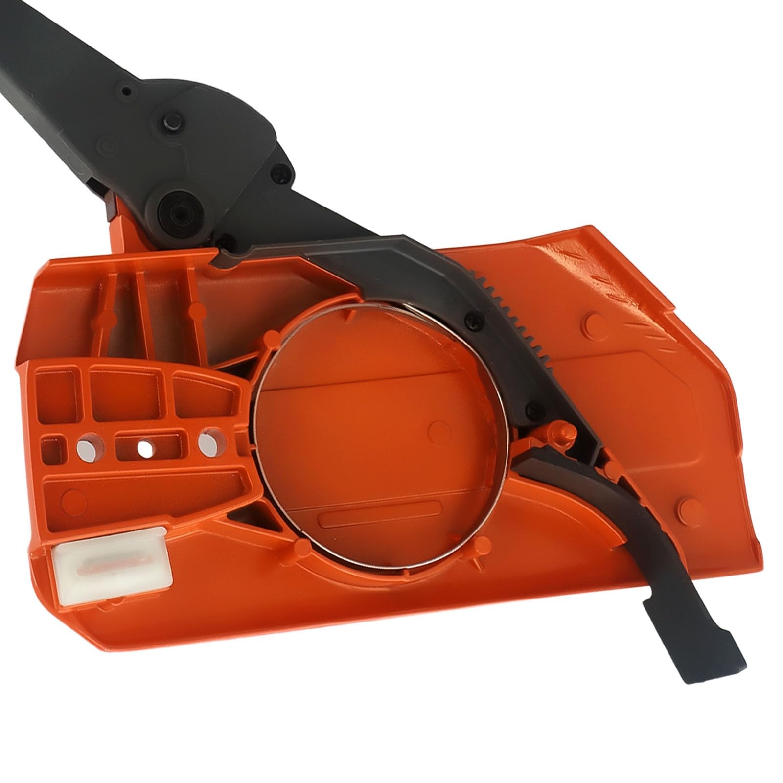 Lecreatekit Cubierta de embrague de freno de cadena compatible con motosierra 288XP, pieza de repuesto para montaje de protección de seguridad