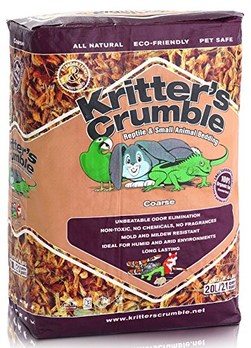 Bedding Coarse Reptile & Small Animal Kritters Crumble Substrate All Natural 20L