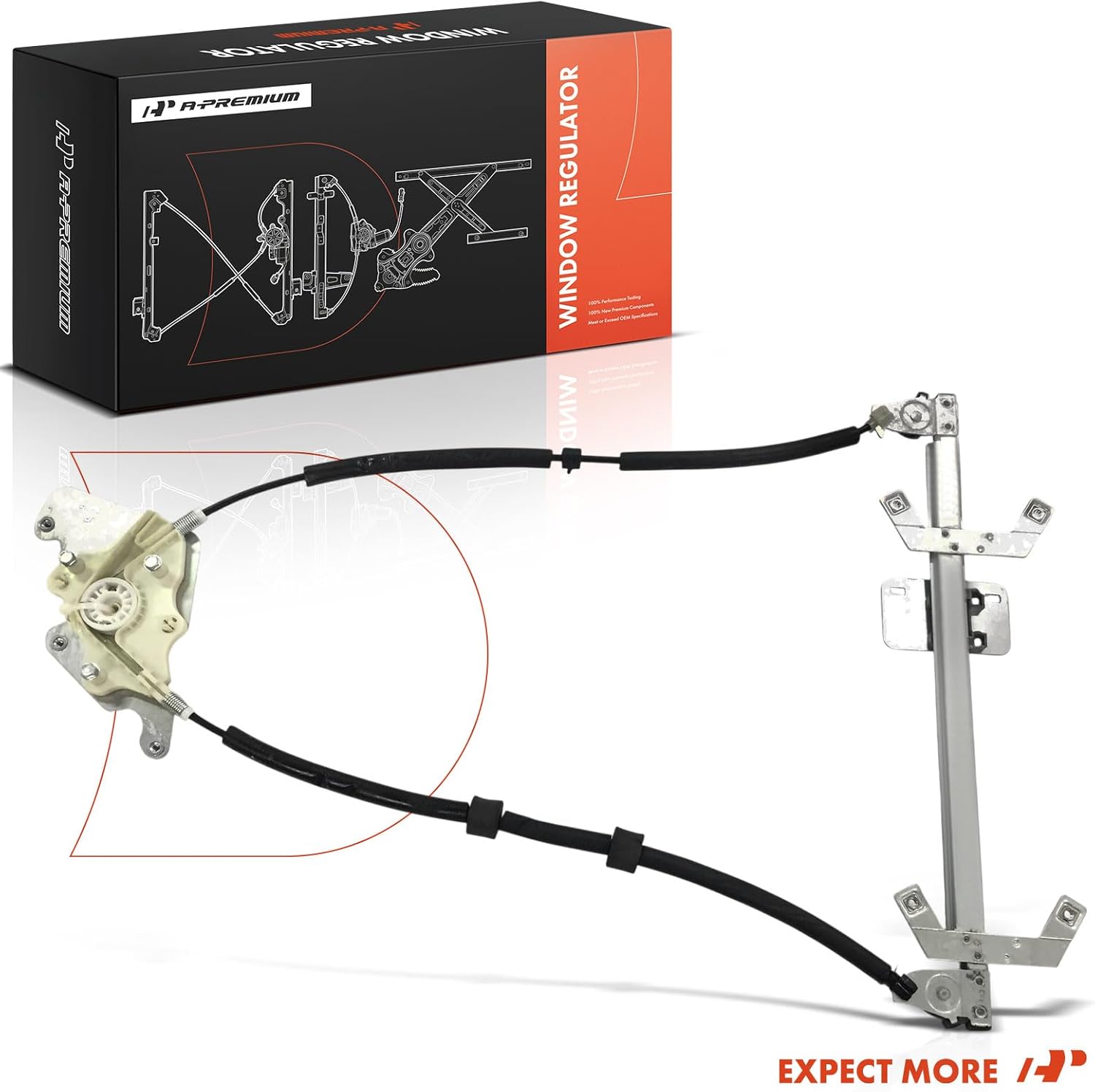 A-Premium Rear Right Passenger Side Electric Power Window Regulator Without Motor Compatible with Mercedes-Benz W463 Series G500 2002-2008, G55 AMG 2003-2011, G550 2009-2018, G63 AMG 2013-2018