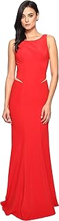 Ottoman Scoop Neck w/ Illusion Cut Out 7987 Scarlet Women's Dress - Buy now