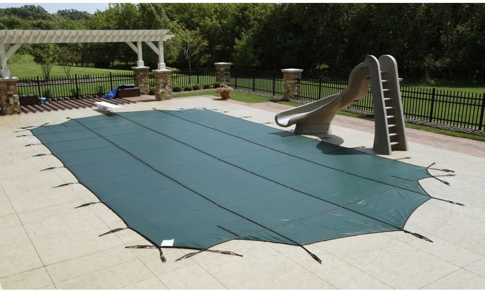 Arctic Armor Mesh Rectangular Safety Cover for 20ft x 40ft In-Ground Pools with 12-Year Warranty Color: Blue (WS390BU)