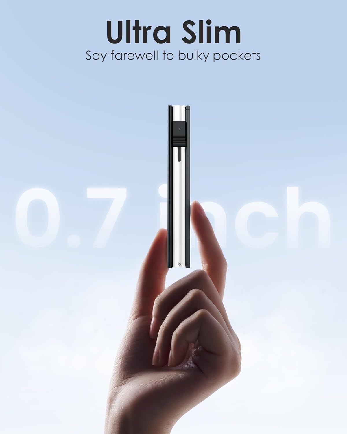 Mens Wallet Card Holder - RFID Blocking Wallet for Men, Pop Up Aluminum Case, Trifold, Leather, Smart, Slim, Minimalist, Front Pocket - 9-11 Card Capacity | ID Window | Cash Slot - Image 5