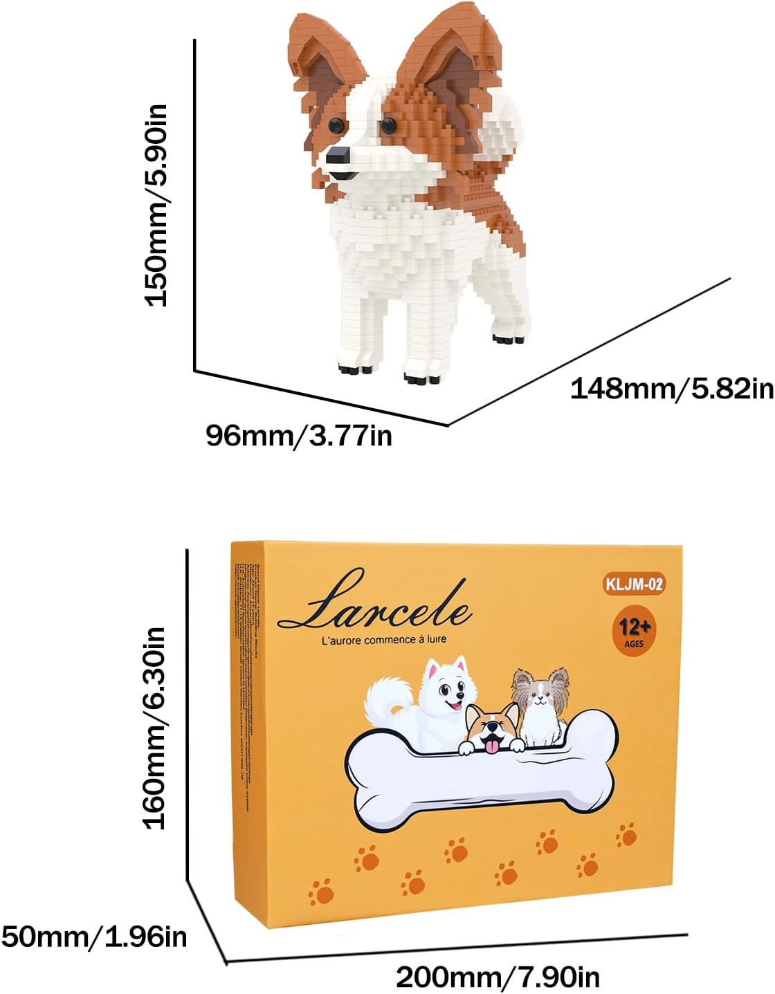 Larcele Micro Building Blocks Set, DIY Mini Building Toy Bricks for Age Over 12 Years, 1008 Pieces KLJM-02 (Papillon) - Image 4