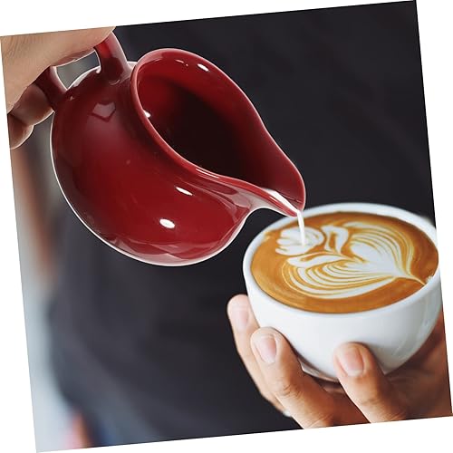 Miniatura 8 de GRIRIW Jarra de leche de cerámica para salsa de carne, recipiente de salsa de expreso, adorno para salsa, jarra de salsa de arándanos, plato para