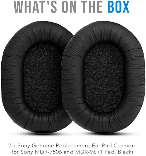 Miniatura 6 de Sony Almohadillas de repuesto originales para Sony MDR-7506 y MDR-V6 (paquete de 2, 2 artículos)