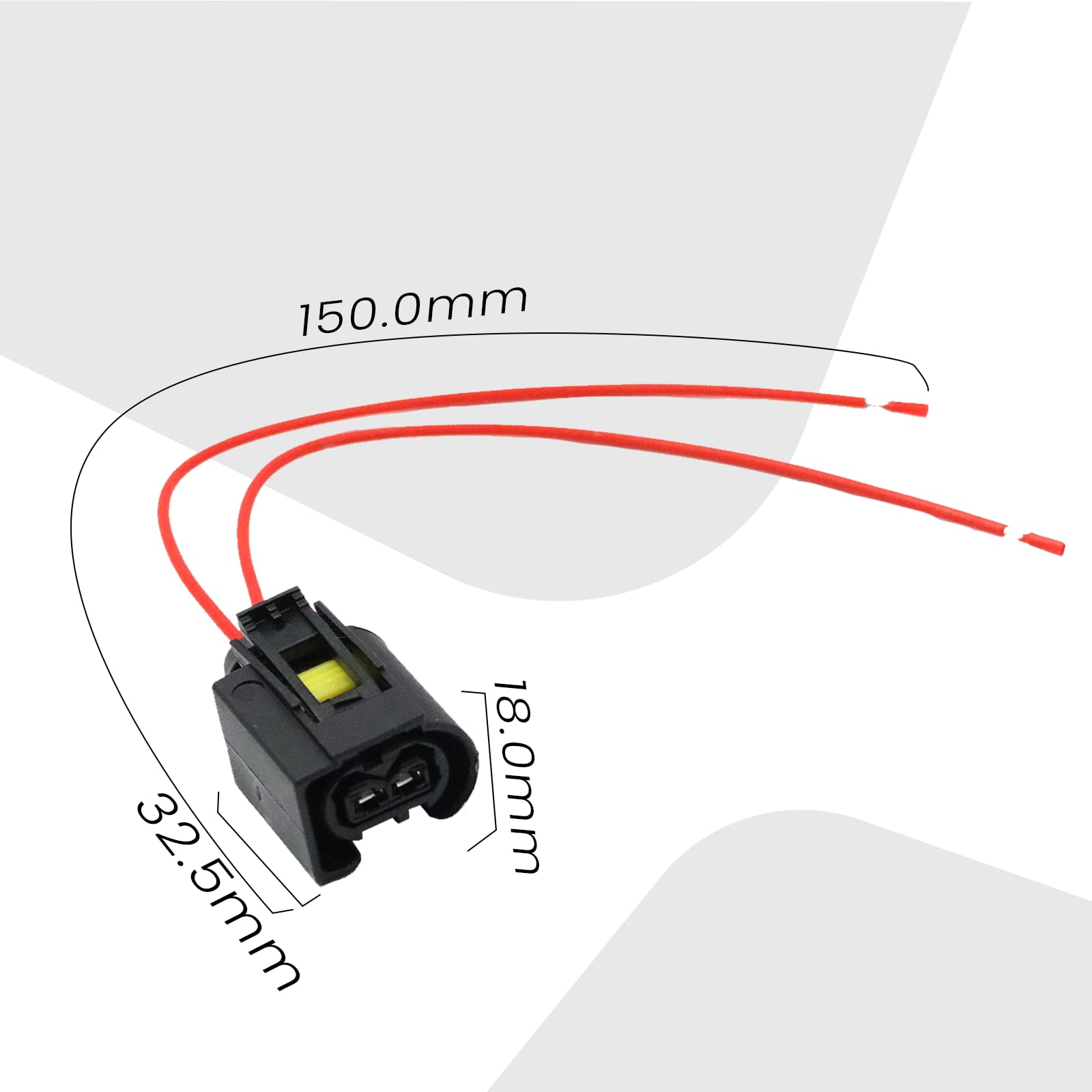 Lot de 4 connecteurs d'injecteur diesel à 2 broches pour Bosch A1685452928 1685452928 50290937 L-BW50290937​ 1967412-2 Connecteur d'injecteur diesel