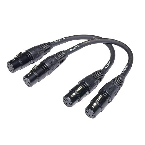 Miniatura 2 de WJSTN Suanqi XLR Cables Cable de micrófono XLR Cable de micrófono XLR hembra a hembra, cable de micrófono de 3 pines para escenario y estudio, cobre