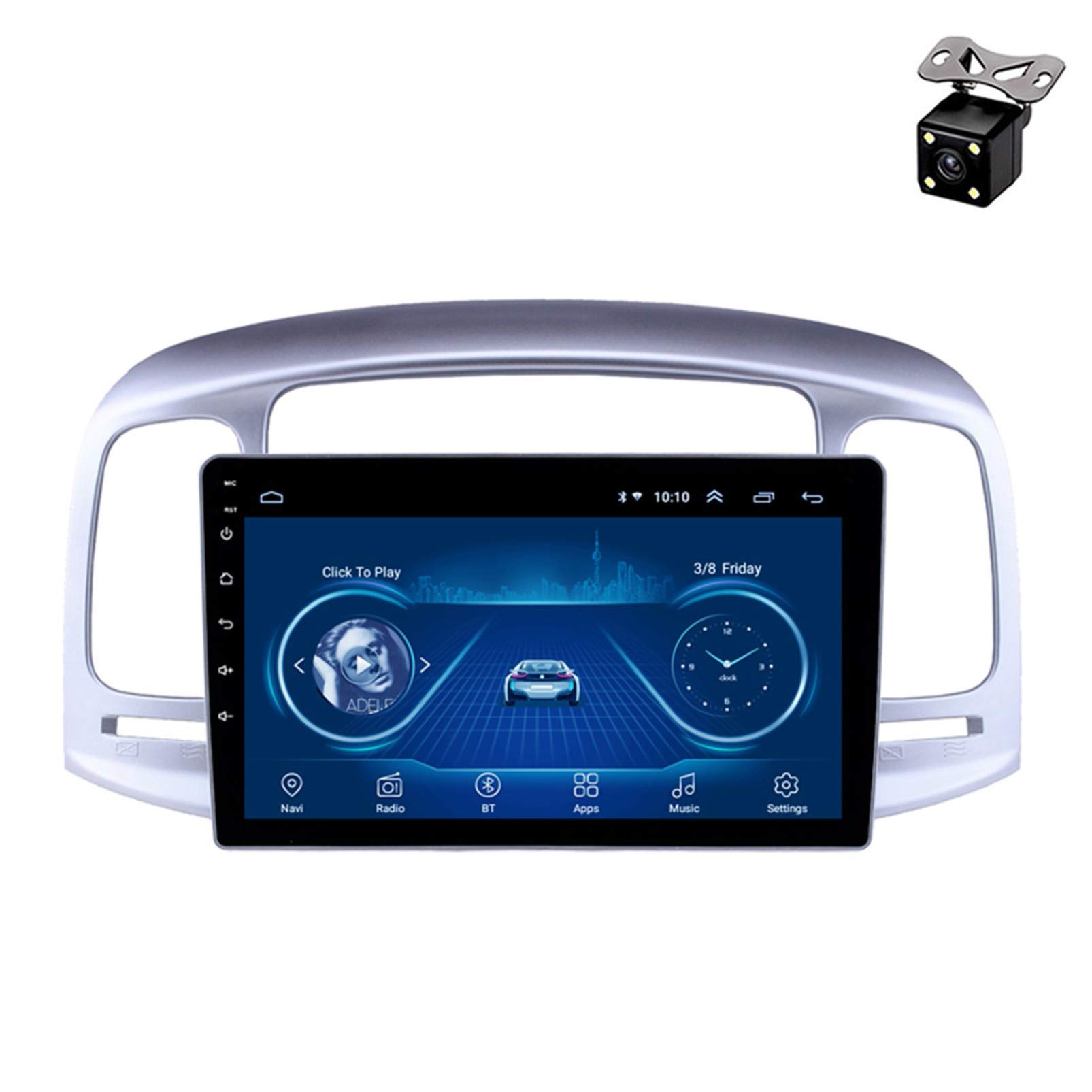 Estéreo Android 8.1 de 9'' con Bluetooth y Mirror Link para Hyundai Accent