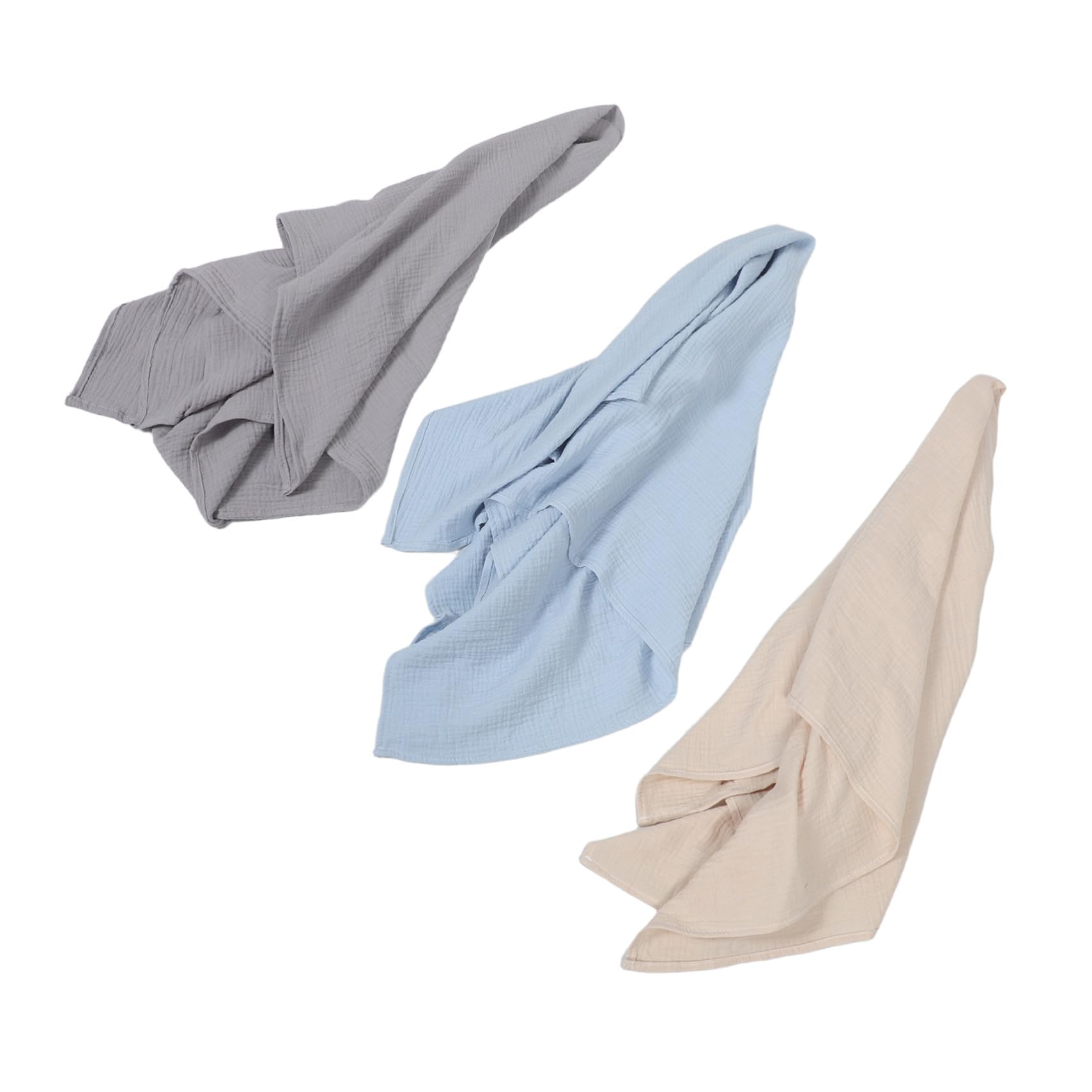 3 Pezzi Copertine Mussola Ragazzo Ragazza Morbide Traspiranti Unisex per Avvolgere e Dormire Fasce Ragazzo Ragazza Protettive e Facili da Lavare