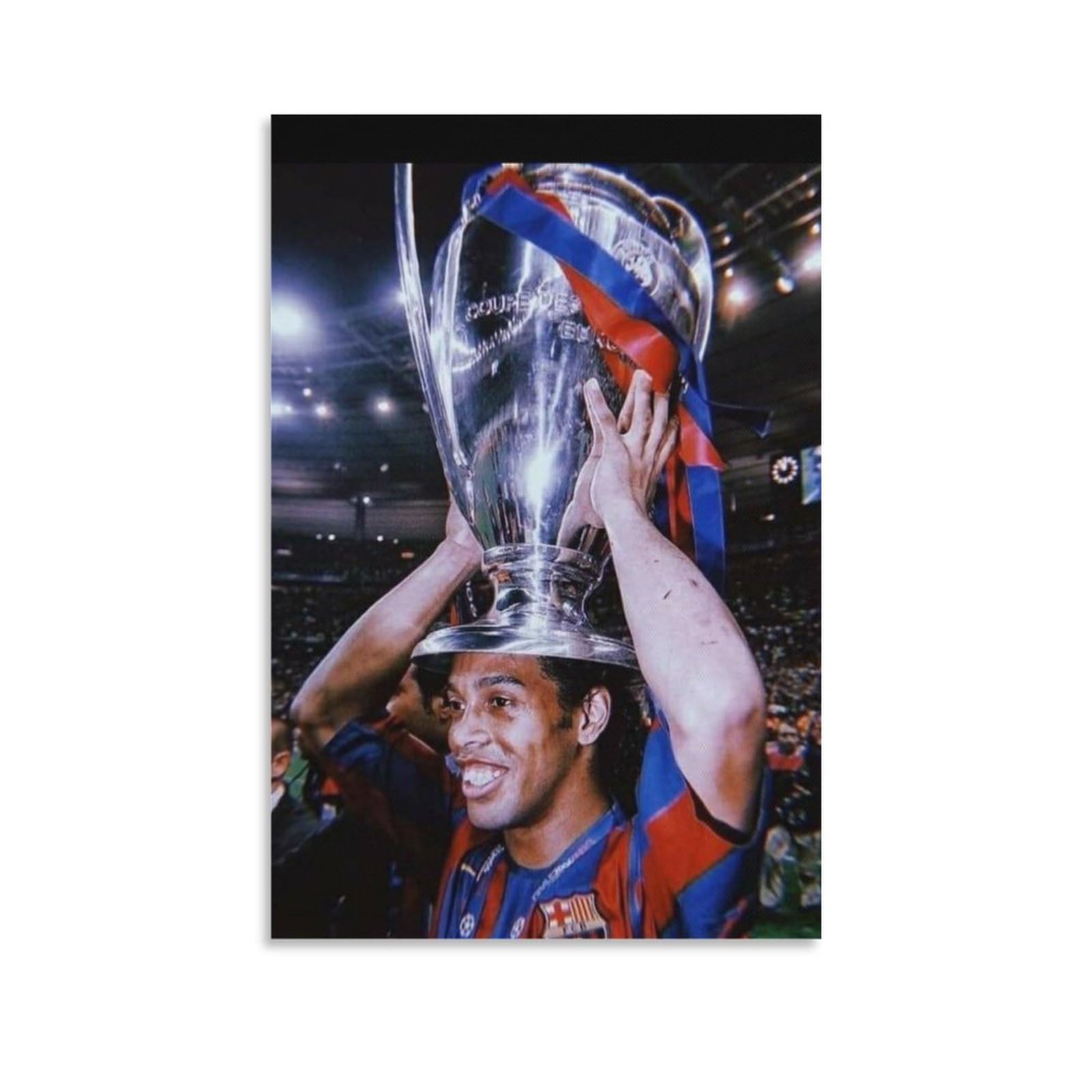 ANDUIRonaldinho Football Superstar Inspirational Legends Famous Athletes Gift For Fans Celebrities Poster Canvas Art Poster And Wall Art Picture Print Modern Family Bedroom Decor Posters 16x24inch(40x60cm)