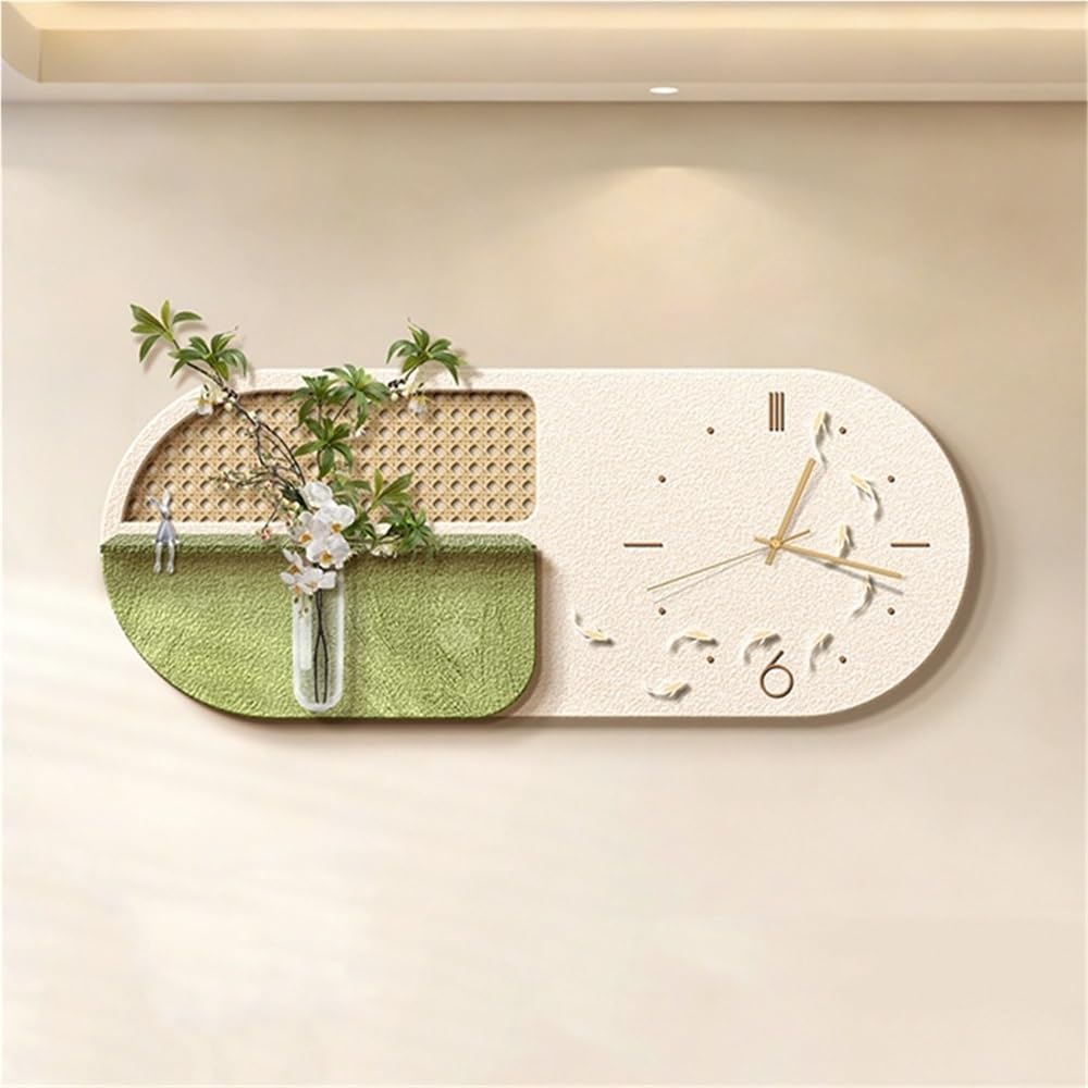Horloge murale en grès 80 cm décorative moderne