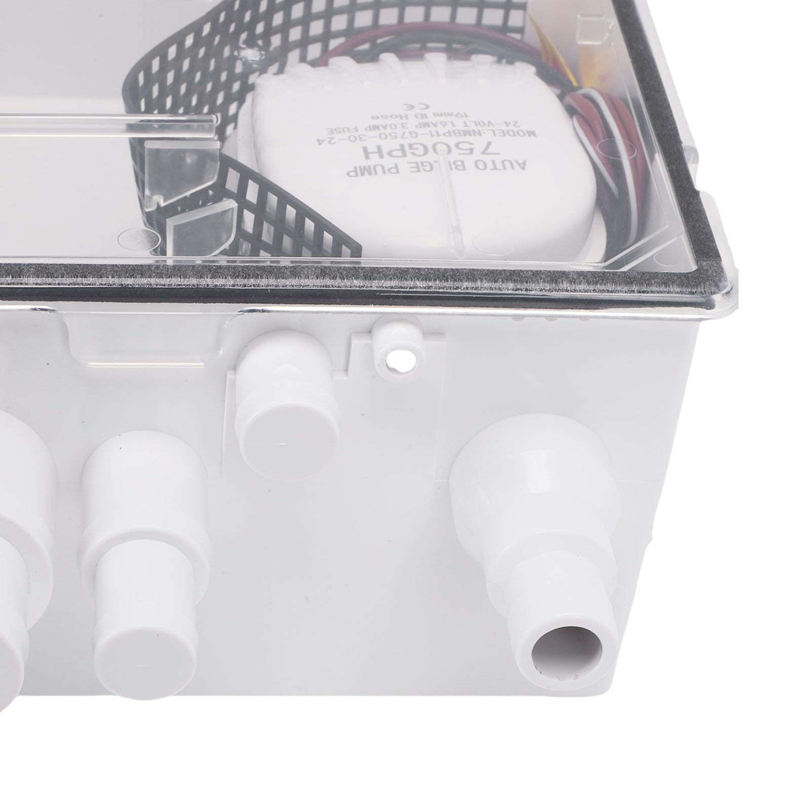 Akozon Bomba de Achique Automática de 750 GPH para Ducha, con Diseño de Múltiples Entradas para el Drenaje de Fregaderos de Cocinas de Barcos y caravanas.