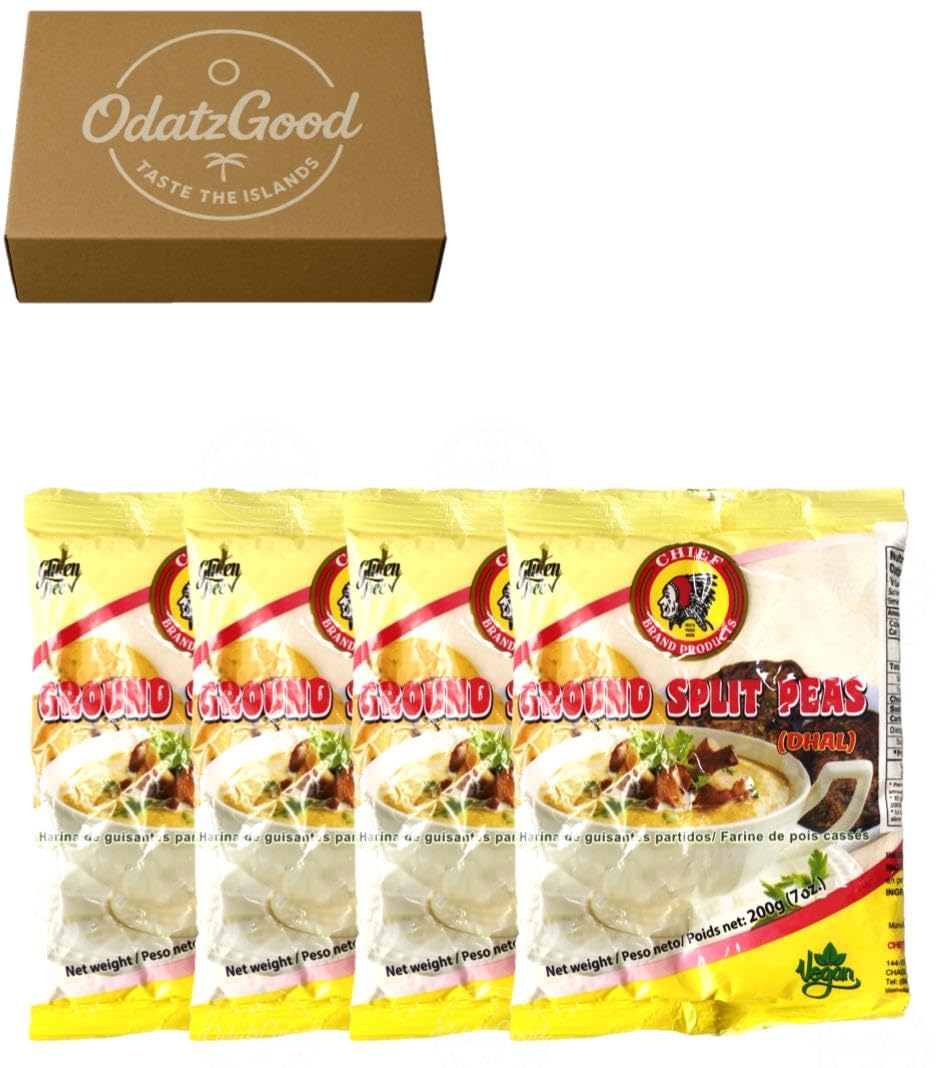 Chief Ground Split Peas 7oz (200g) 3-Pack – Product of Trinidad & Tobago – Curated & Packaged by ODatzGood