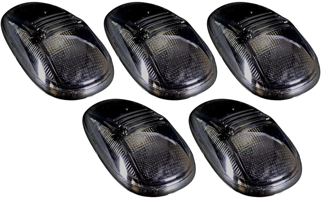 RECON - Compatible with 1999-2002 Dodge RAM HD 2500/3500 Ultra Bright LED Amber Cab Roof Lights Smoked Lens