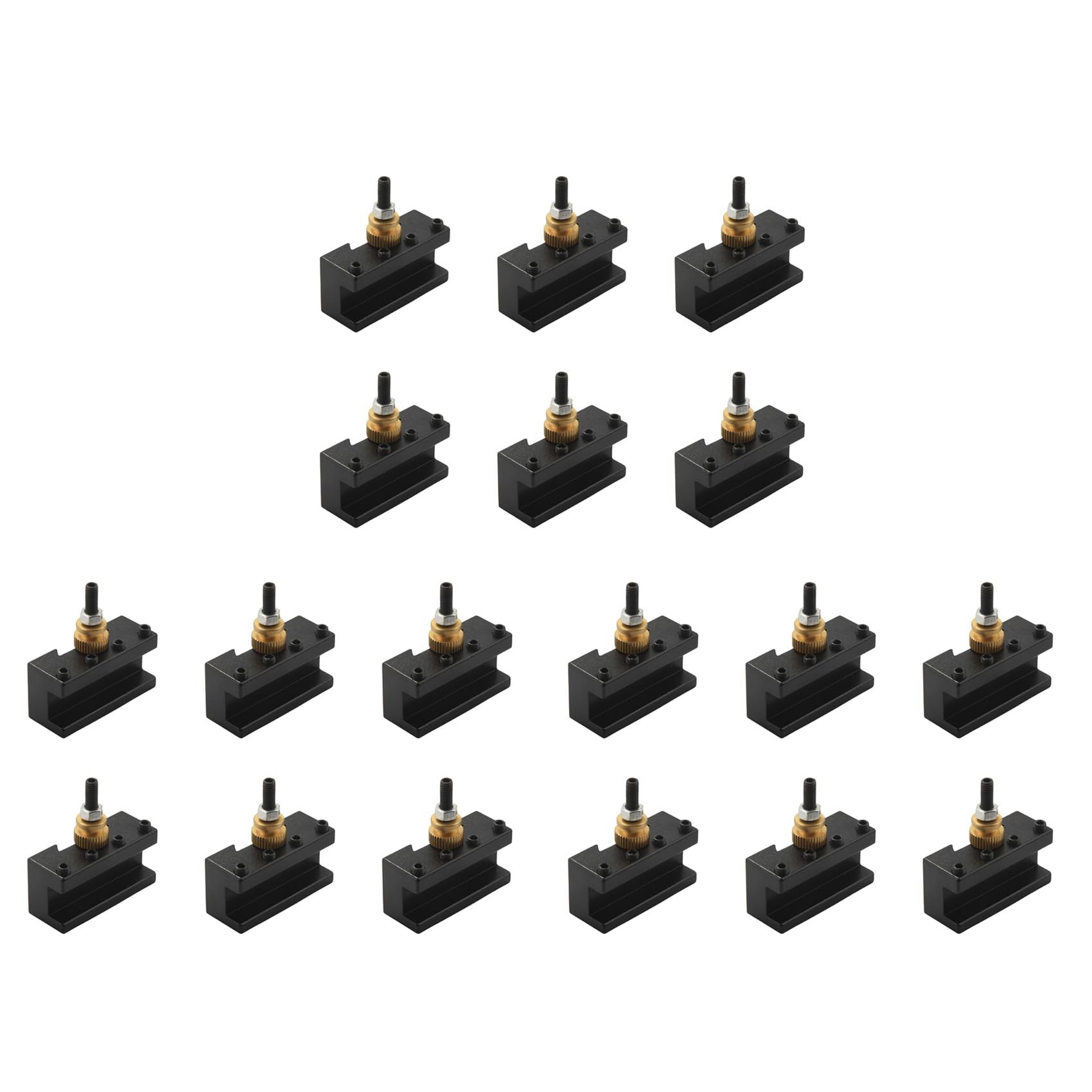Oladfiop 18PCS Tooling Package Lathe Quick Change Tool Post & Holders Multifid Tool Holder