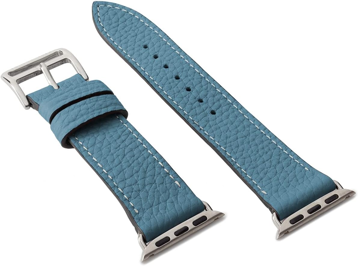 以上節約 Bonaventura ボナベンチュラ Apple Watch レザーバンド 42mm 44mm 45mm ブルーシアン Bwbt44 Www Tonna Com