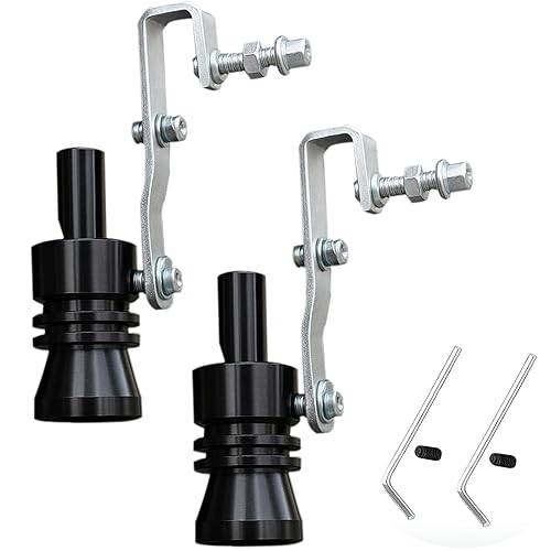 Turbo Whistle for Exhaust Pipe, 2PCS XL Size Universal Muffler
