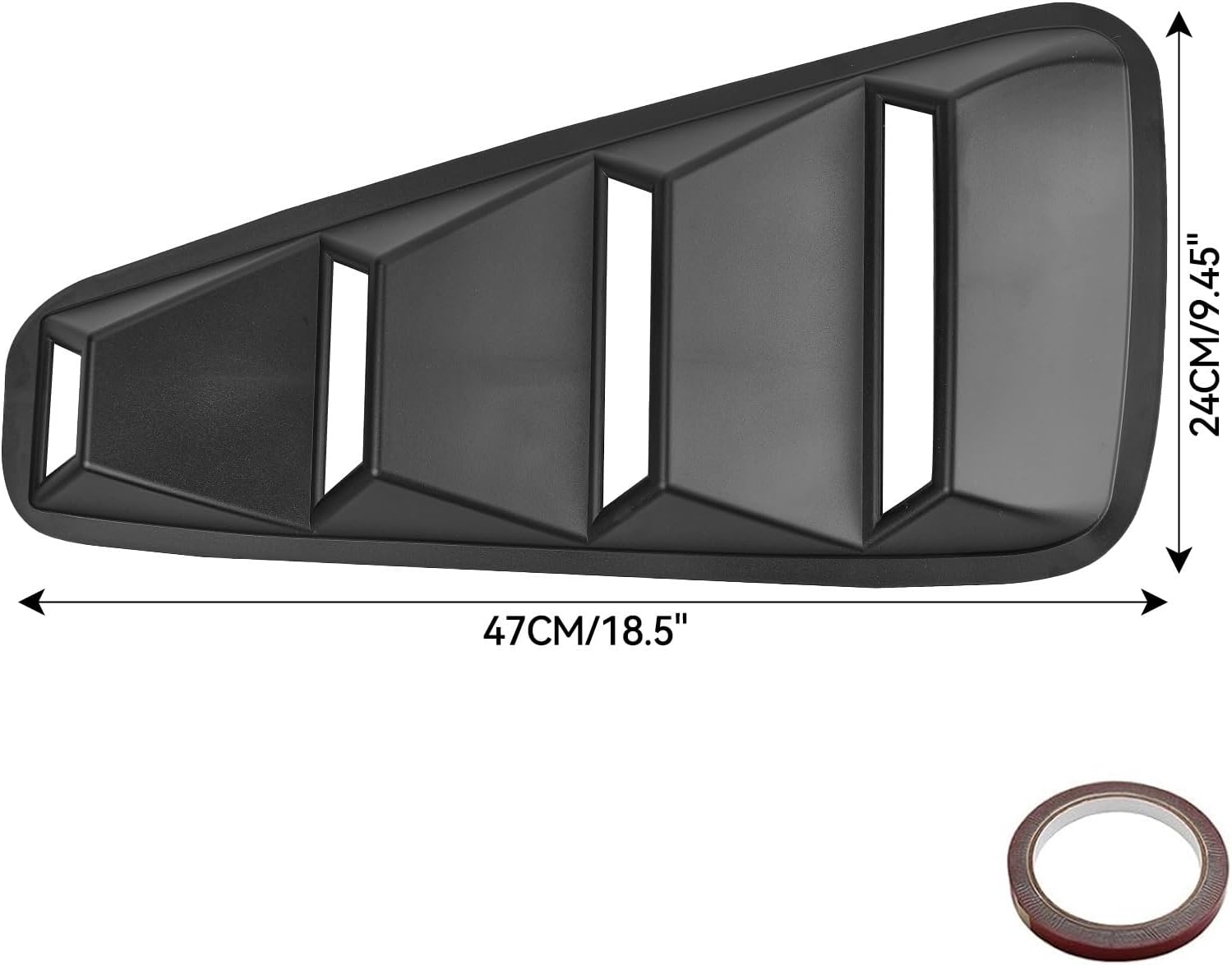 Window Louvers Scoop Cover Trim Panel Air Vent For Ford Mustang 2005-14