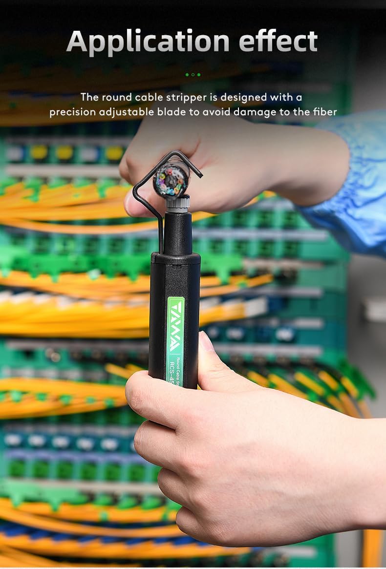FTTH Cable Stripper Suitable for Round Cables Diameter RCS-4529 4.5-29mm Optical Round Cables Stripper for Round PVC Cable Stripping Knife Tool Wire Stripper