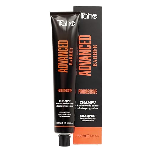Miniatura 2 de Tahe Advanced Barber Progressive - Champú Reductor de Grises 3.4 fl oz - Marrón Natural, Hidrata y Revitaliza el Cabello