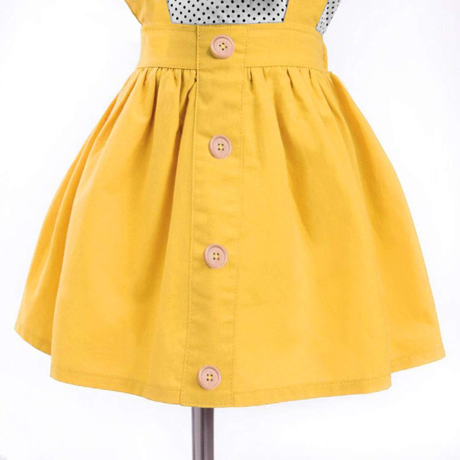 Toddler Girl Outfits 1-4 T Long Sleeve Shirt Overall Skirt Headband Set School Uniform Dress: Clothing, Shoes & Jewelry