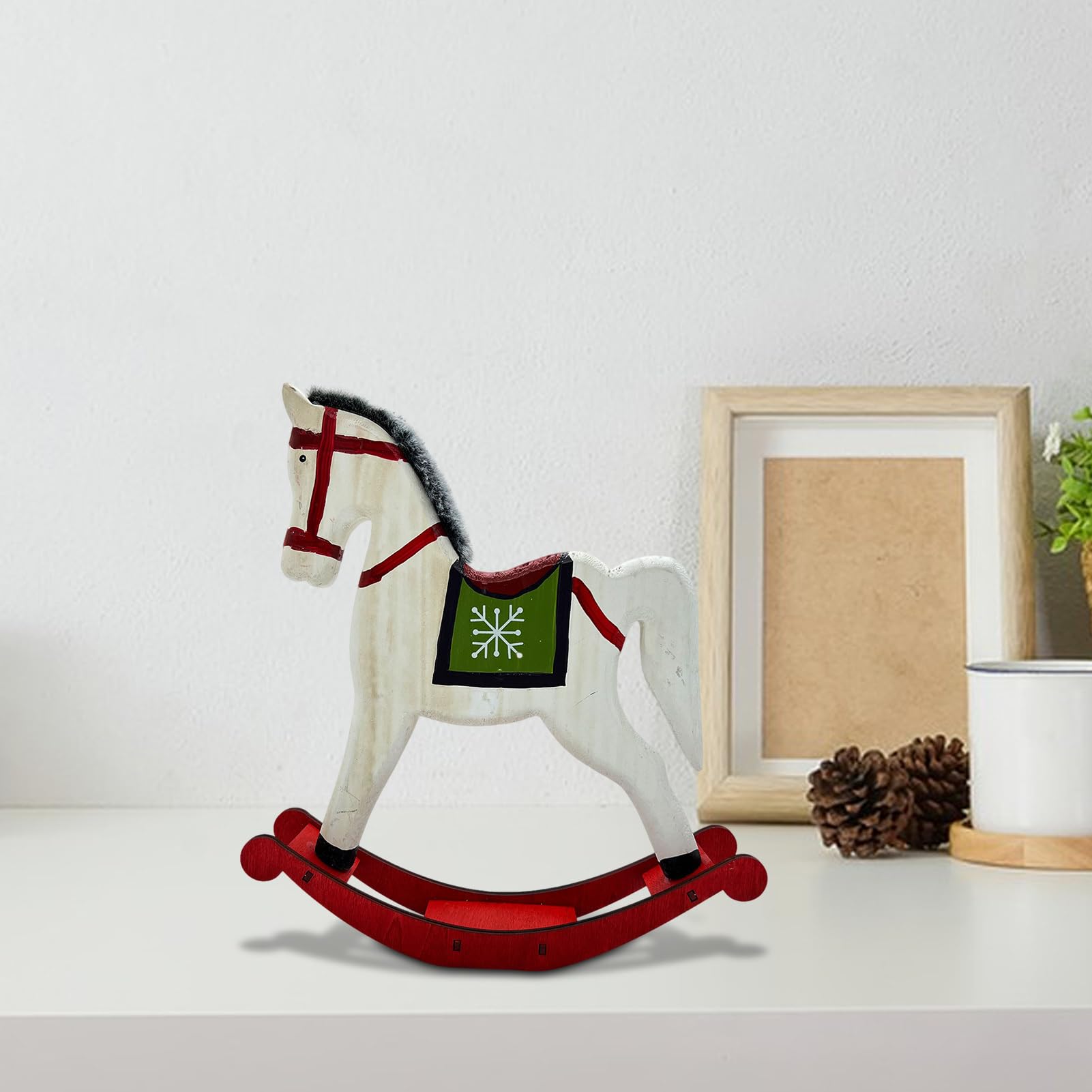 Amazon.co.jp: クリスマスツリー用の馬の飾り, 木馬のおもちゃの