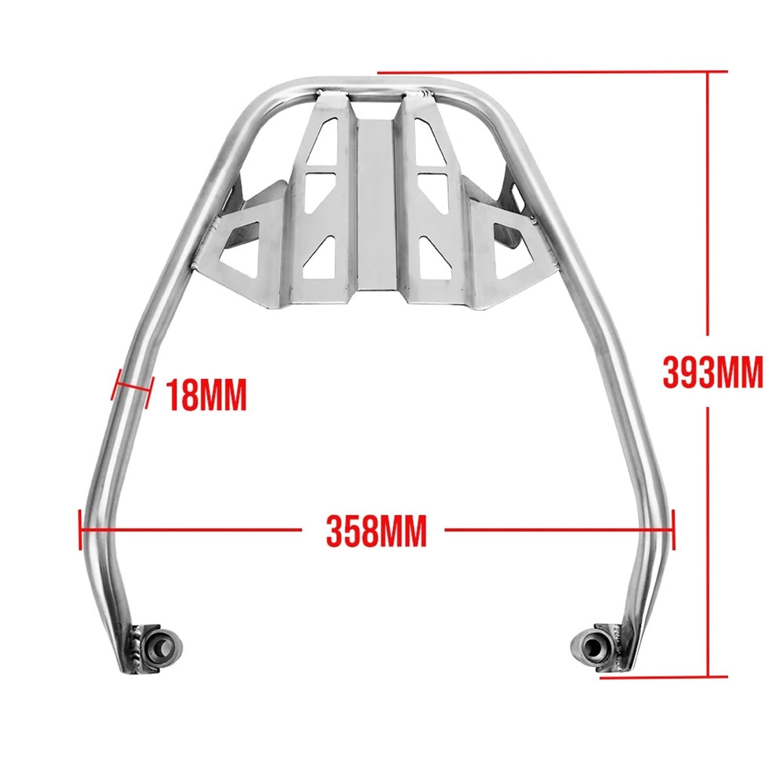 Uchwyt Topcase Pasuje do BMW R1250GS R1200GS Adventure R1250 GS R1200 LC ADV 2013-2023 Tylny kufer górny wspornik kufra motocyklowy Wspornik(Silver)