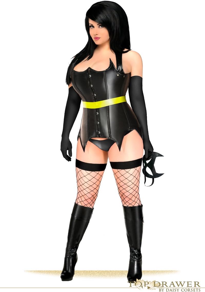 Daisy corsets Top Drawer Night Hero Costume 3X Black