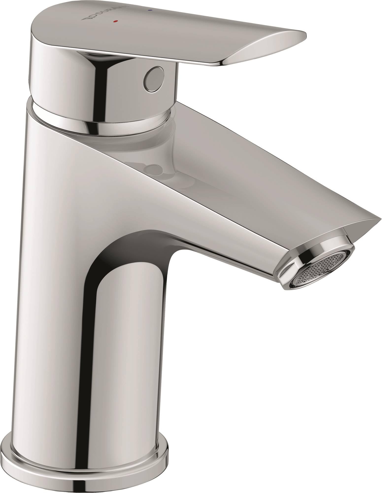 Duravit Chrome No.1 Basin Taps, Size S (Spout Height 91 Mm), Basin Mixer Tap, Basin Mixer Tap With Water-Saving Minusflow Function,