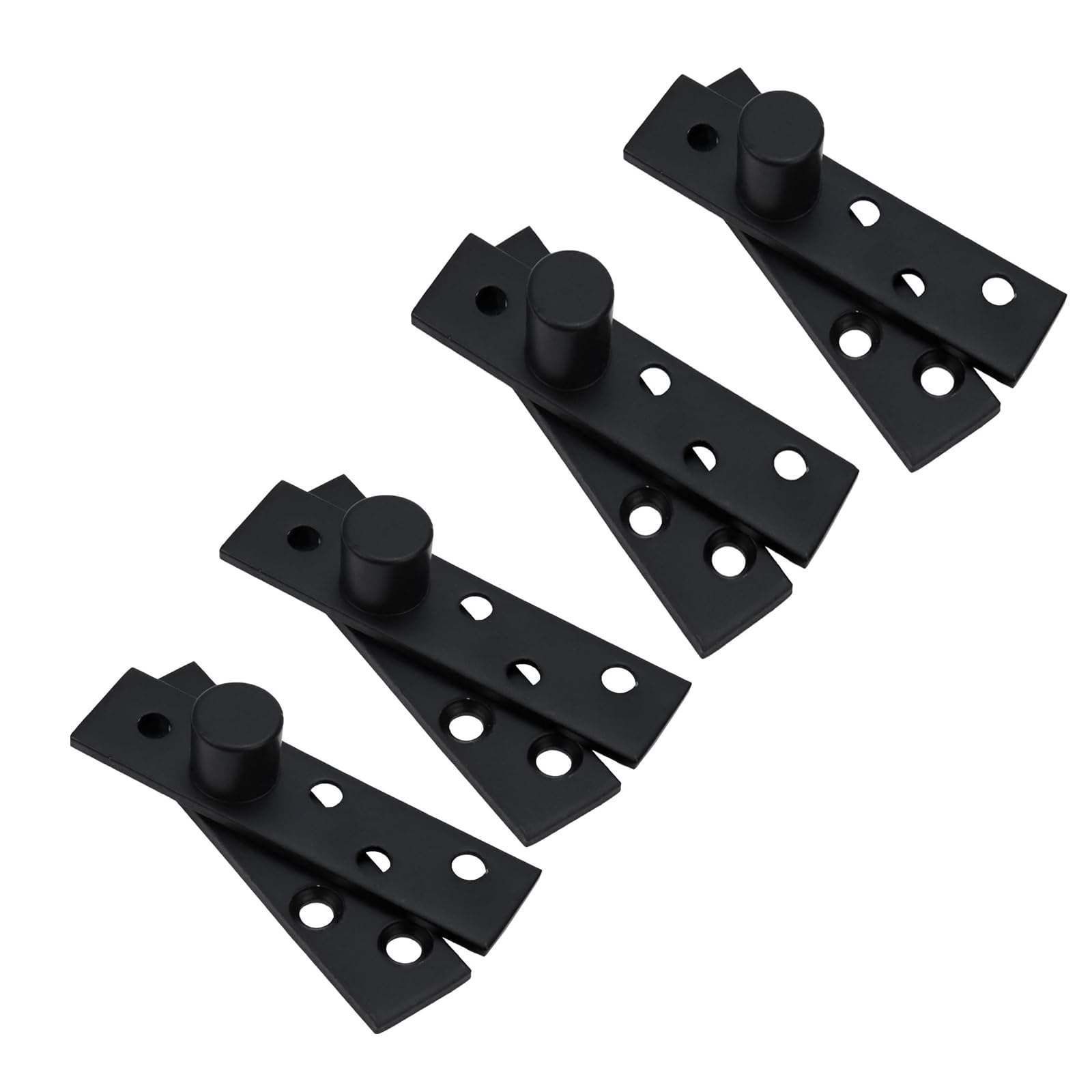 Antrader 360 Degree Hinge Heavy Duty,4 Set Rotating Hinge 360 Degree Door Pivot Hinge Stainless Steel Hidden Door Hinge,(75x18mm)
