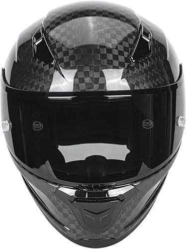 Miniatura 3 de Kaese Cascos de motocicleta de cara completa de fibra de carbono con certificación DOT