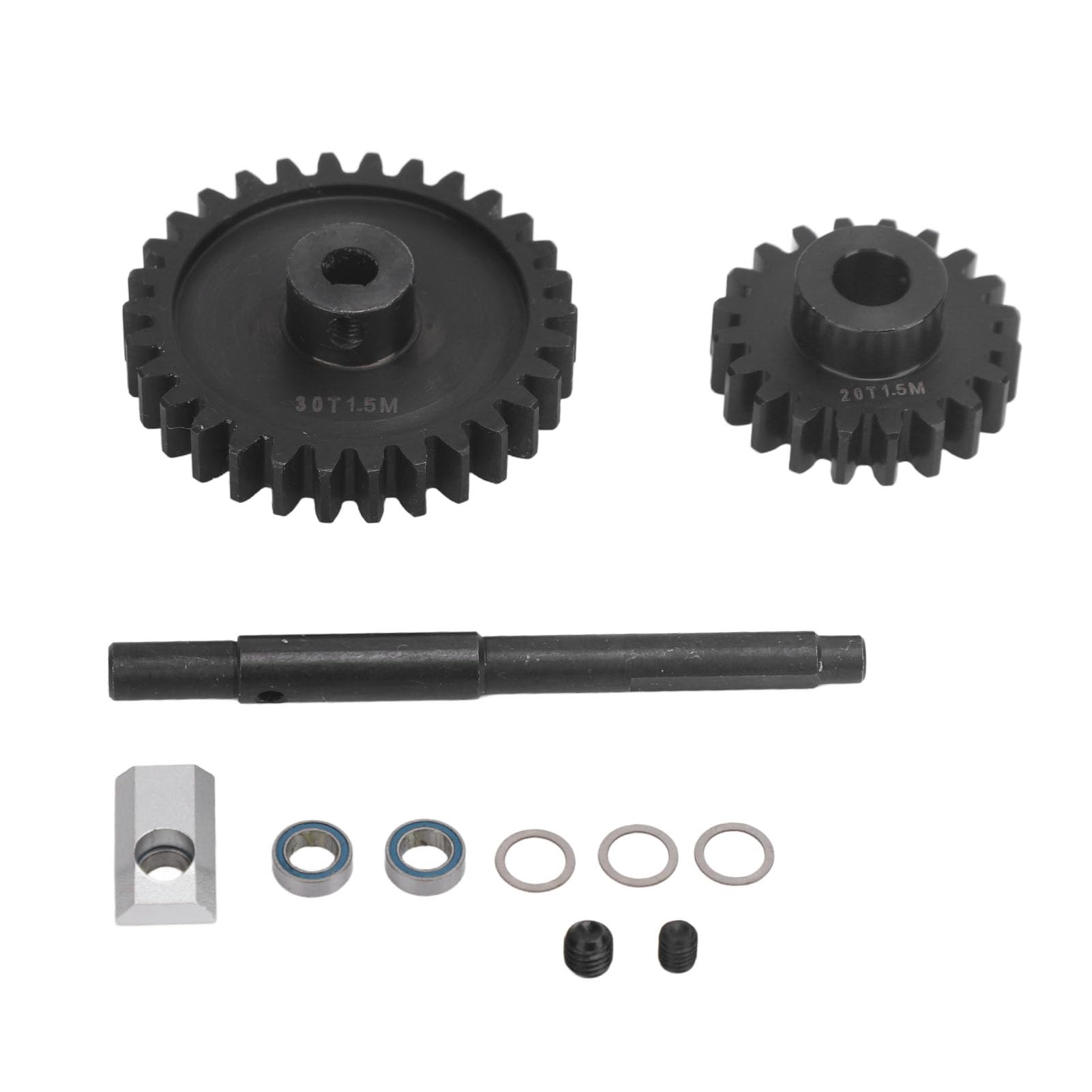 Pinion Spur Gear Set, 20T 30T, 1.5M Modul, Gehärteter Stahl, für