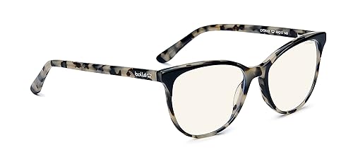 Bollé Seguridad - LYON, Gafas de seguridad con bloqueo de luz azul, Acetato Light Tortoise, lentes de PC Plano