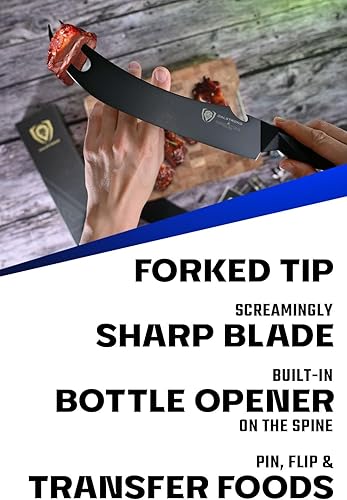 Miniatura 10 de Dalstrong BBQ Pitmaster - Cuchillo para carne, 6.5 pulgadas, serie Shadow Black, recubierto de nitruro de titanio negro, cuchillo de cocina de alto