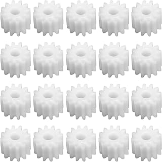 20Pcs Plastic Gears 12 Teeth Model 122.5A Reduction Gear Plastic Worm Gears for RC Car Robot Motor,Aicosineg