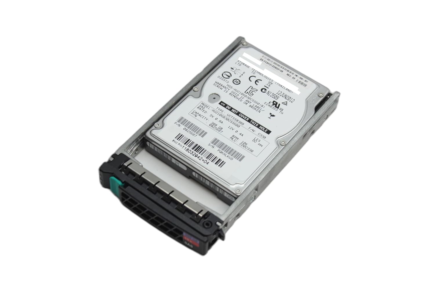 Generic 118032942-04 - EMC 300GB 10000RPM SAS 6Gb s 64MB Cache 2 5-inch Hard Drive