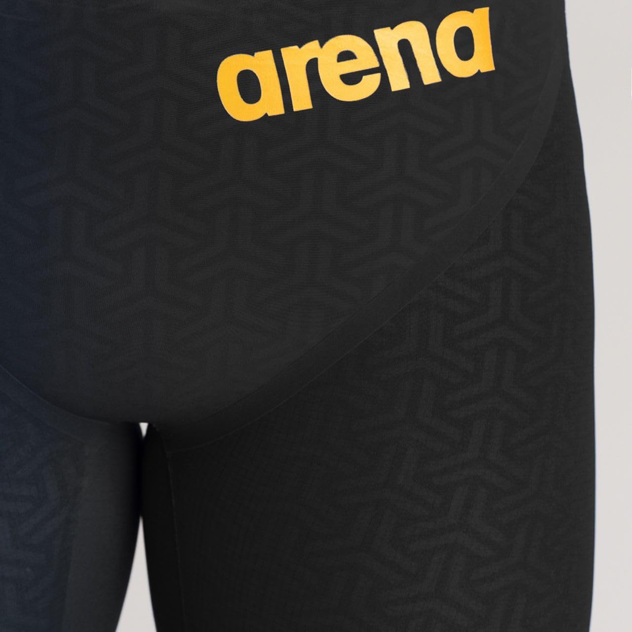 ARENA Men's Powerskin Carbon Glide Swimsuit, Black/Gold, 4 Black Male Racing Size 30