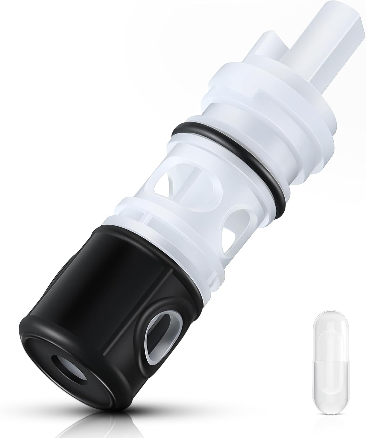 Enhon Shower Diverter Cartridge, Compatible with Glacier Bay and Danze 3 Handle Tub and Shower Faucets, Plumbing Diverter Cartridge Replacement, Faucet Stem Diverter, 1 Piece Bath Diverter Assembly