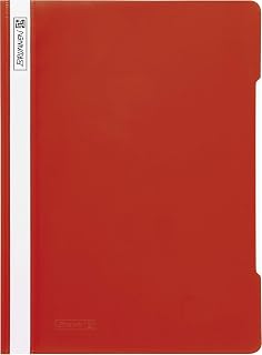 Brunnen 102010920 Set of 25 Polypropylene Folders for A4 Plastic Red