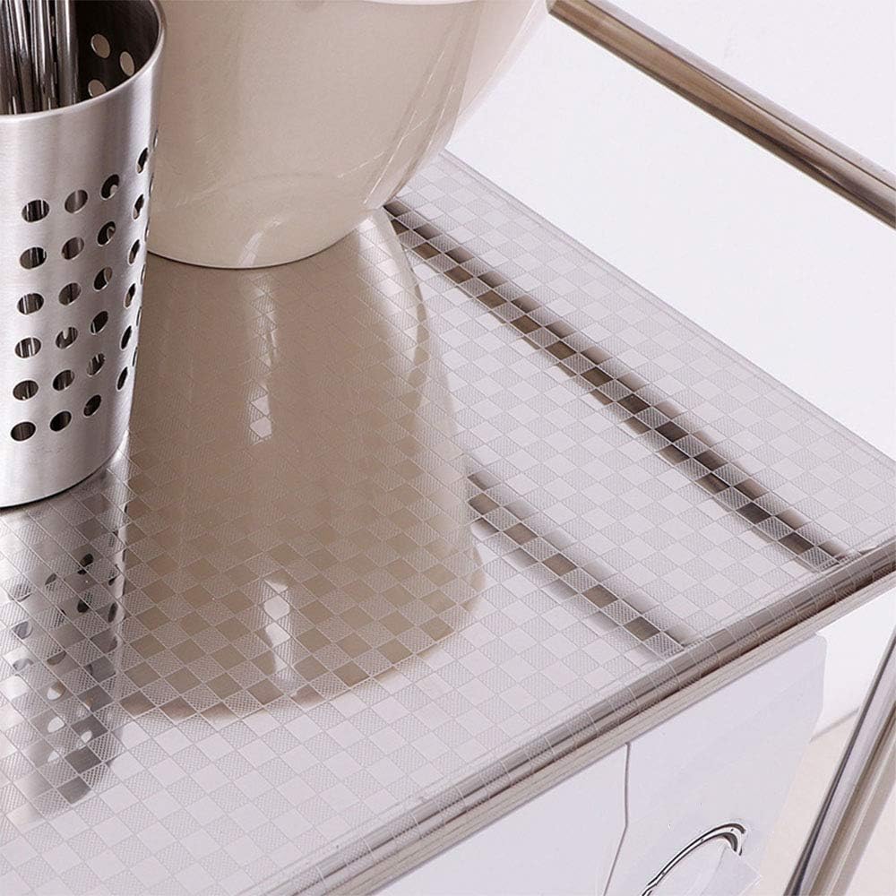 Kitchen Shelf Floor-Standing 4-Layer Spice Rack Pan Holder Living Room Trolley