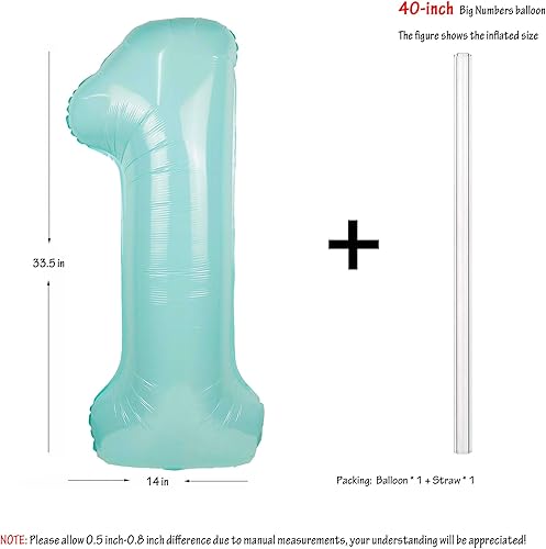 Vista 397 de 40" Macaron purple Number Balloons Helium Foil Mylar Balloon Birthday Party banquet Decoration 9