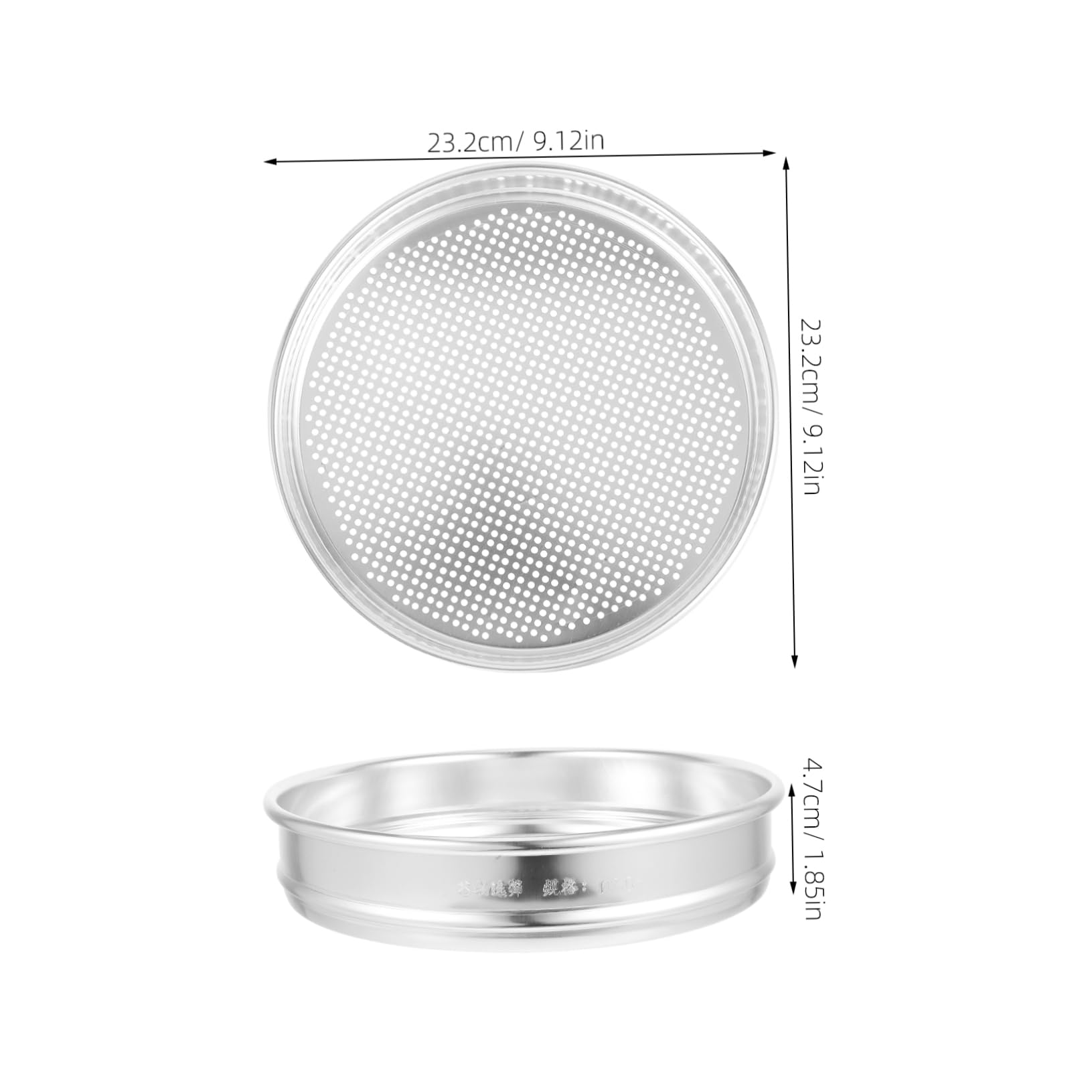 Happyyami Manual Soil Sifter Round Test Sieve Mm Mesh for Grain Selection Accurate and Sieve Strainer for Lab Use