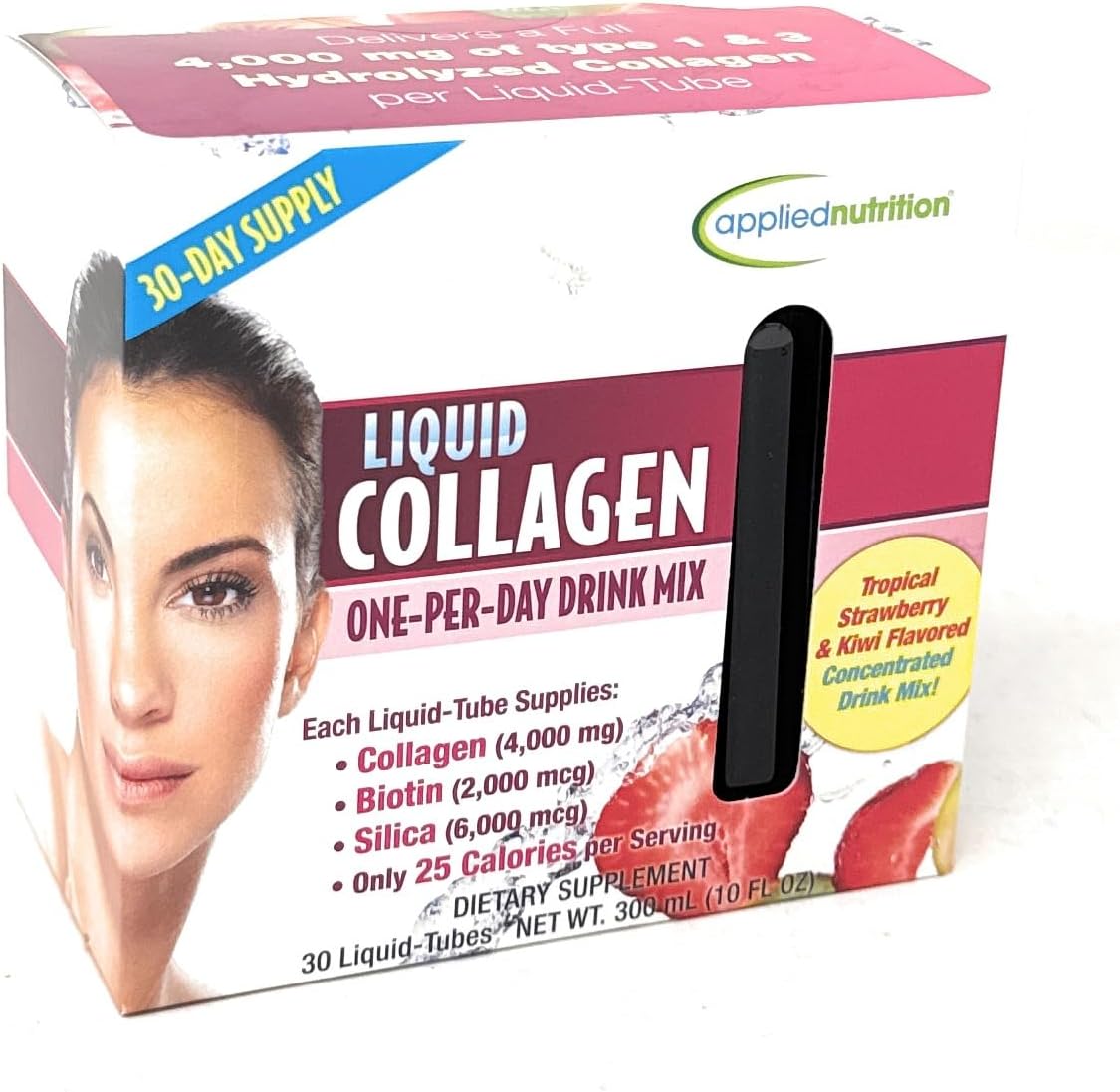 Applied Nutrition Liquid Collagen Drink Mix 4000 mg, 30 Tubes