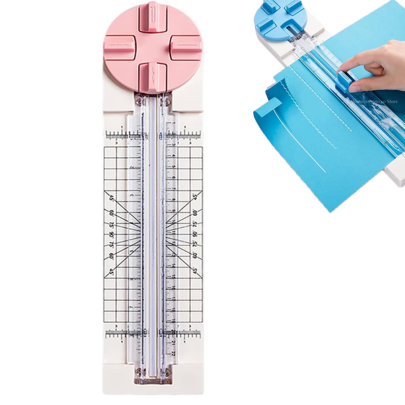 4-in-1 Papierschneider - Multifunktions Scrapbooking Werkzeug Für Linien, Kurven & Falzungen